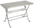 Rectangle Plain stainless steel folding table