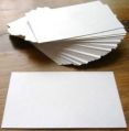 Rectangular white paper plain visiting card