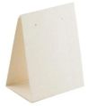 Plain white paper tent card