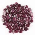 Red natural ruby brilliant cut stones