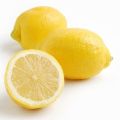 Round Organic Yellow fresh lemon
