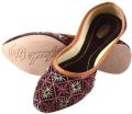 Canvas Leather Multi Color AH Nagra Shoe Maker ladies embroidered jutti