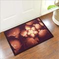 Rectangular Multicolor floral 3d printed foot mat