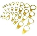 Round Golden brass earthing rings