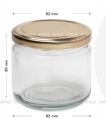 350ml Round Salsa Glass Jar