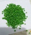 Opaque Green Glass Beads