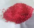 Plain Polished red round glass beads