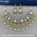 Pure Brass Real Kundan Necklace