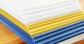 Polypropylene Rectangular Blue White Yellow CPH pp corrugated sheet