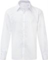 Cotton Full Sleeves White School Uniform Shirt Fabric