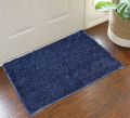 Rectangular Blue Plain anti slip door mat