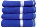 Rectangle Blue terry cotton bath towel