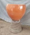 Orange  Round Flower Pots
