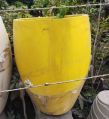 Yellow  Round Flower Pots