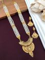 Metal gold plated necklace set