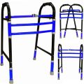 Iron Polished Black & Blue New folding adjustable walker