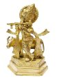 krishna100 lord krishna brass metal statue