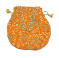 orange111ath fabric potli bag
