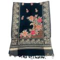 Woolen Multicolor embroidered ladies kashmiri shawl