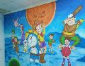 Educational Wall Painting for Primary School