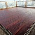 Polished Brown wpc composite floorings