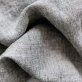 Grey Plain fil a fil shirting fabric