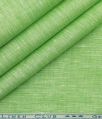 Green Plain linen shirting fabric