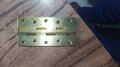 Polished Rectangle Golden brass railway hinges