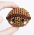 Crochet Stuffed Coffee Bean Toy