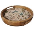A.S INTERNATIONAL MANGO WOOD Rectangle wooden enamel tray