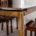 Plain pvc transparent dining table protector