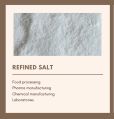 White refined salt powder