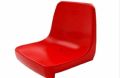 Red plastic stadium chair