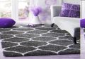 Jute Rectangular Multi Color Printed soft shaggy rugs