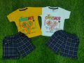 Sendee Hosiery With Pancy Laikara Multicolor Short Sleeve Printed lhb kids fancy baba suit