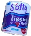 Softy virgin White Plain toilet tissue paper roll