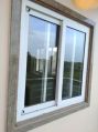 White Plain single glazing upvc sliding glass window