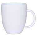 Polished Plain white ceramic coffee mug