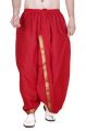 32 Inch Mens Readymade Red Cotton Dhoti