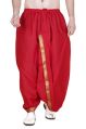 36 Inch Mens Readymade Red Cotton Dhoti
