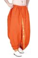 42 Inch Mens dhoti Readymade Orange Cotton Dhoti