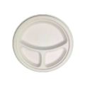 9 Inch 3 Compartment Bagasse Plate