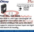 ORING IGS-1042GPA Industrial 6-port slim type unmanaged Gigabit Ethernet switch