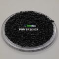 pom plain black plastic granules