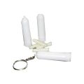 Round White Plain plastic inhaler case