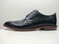 Leather mens black oxford shoes
