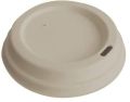 Natural or Bleached White bagasse sipper lid