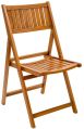 Brown foldable wooden chair