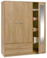 Polished Light Brown New laminated wooden almirah