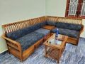New Wooden Corner Sofa Set